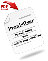 Praxisflyer  Parodontitis  und Allgemeingesundheit